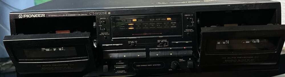 Pioneer CT-W205R Stereo Double Cassette Deck